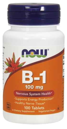 Now Foods B-1 100mg, 100tabs