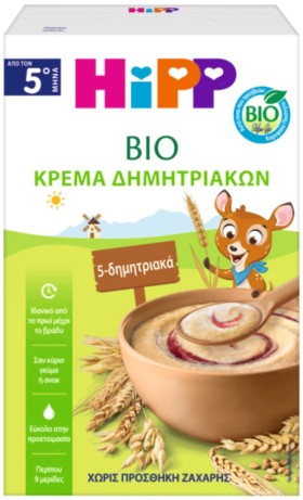 Hipp Κρέμα 5 Δημητριακών από τον 5ο Μήνα 200gr