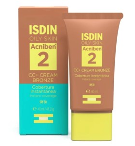 Isdin Oily Skin Acniben 2 CC+ Cream Bronze Anti-Bl …
