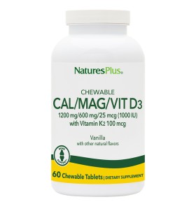 NATURE'S PLUS CAL/MAG/VIT D3/ VIT K2 Vanilla 60 ch …