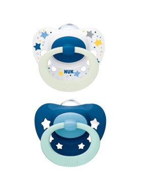 Nuk Signature Night Πιπίλα Σιλικόνης Νυκτός που Λά …