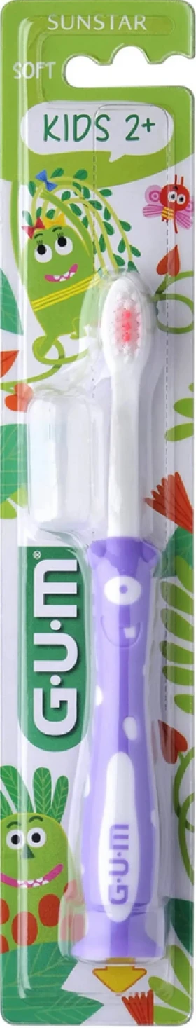 Gum 901 Kids Monsters Μωβ Παιδική Οδοντόβουρτσα 2+ …
