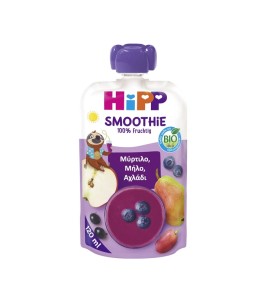 Hipp Organic Smoothie Μύρτιλο, Μήλο & Αχλάδι 120ml