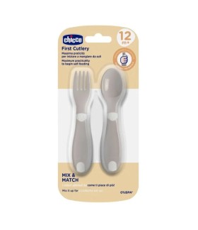 Chicco First Cutlery Βρεφικό Σετ Πιρούνι - Κουτάλι &hellip;