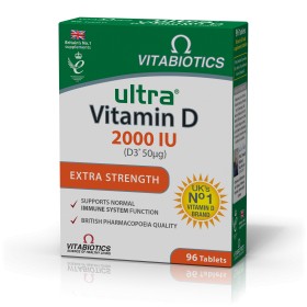 Vitabiotics Ultra Vitamin D 2000 IU D3 50mg 96tabs