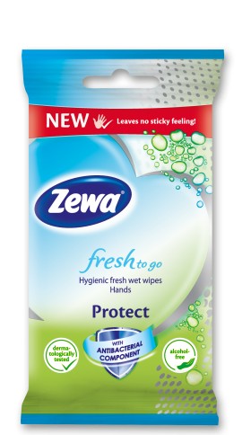 Zewa Fresh To Go Protect Liquid Wipes 10pcs