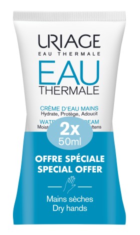 Uriage Eau Thermale Water Hand Cream 2x50ml