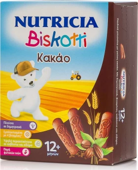 Nutricia Biskotti Κακάο 12m+, 180gr