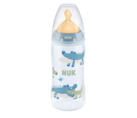 Nuk First Choice+ Μπιμπερό με Θηλή Latex M Γκρι Κρ …