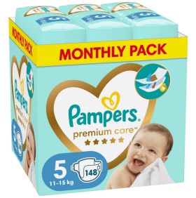 Pampers Premium Care Μέγεθος 5 Monthly Pack 11-16k …
