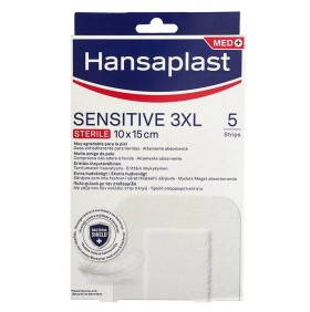 Hansaplast Sensitive 3XL 10 x 15cm 5τμχ