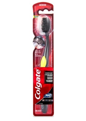 Colgate 360° Black Medium Οδοντόβουρτσα 1τμχ