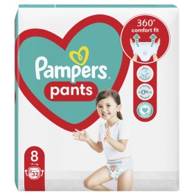 Pampers Pants No.8 (19 + Kg) 32 Diapers