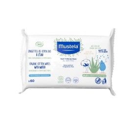 Mustela Organic Cotton Wipes with Water Μωρομάντηλ …