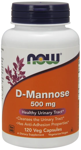 Now Foods D-Mannose 500mg 120 Veget.caps