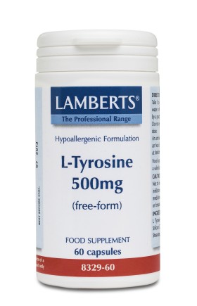 LAMBERTS L-TYROSINE 500MG 60CAPS