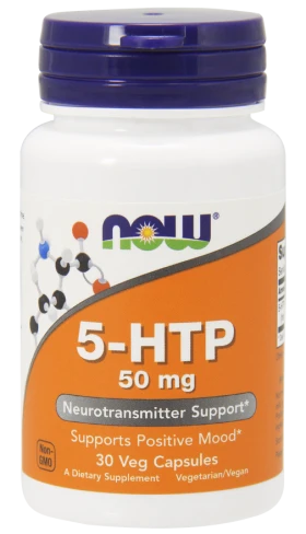 Now Foods 5-HTP 50 mg 30 Veget.caps