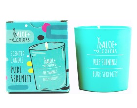 Aloe + Colors Scented Candle Pure Serenity 1pc