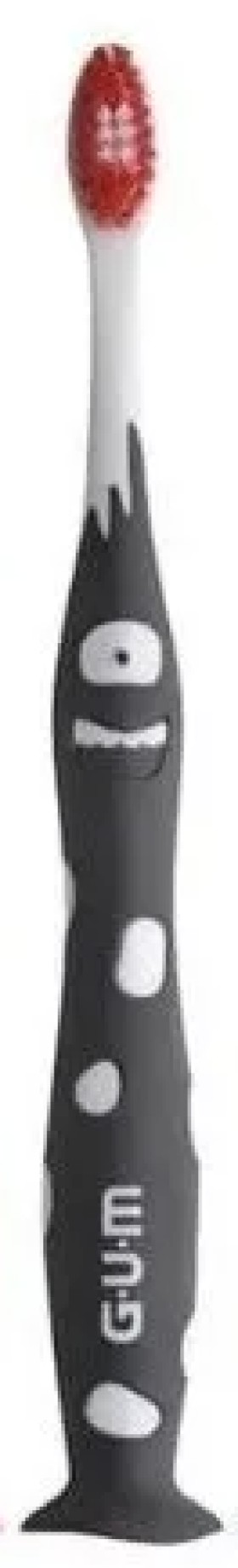 Gum 902 Kids Monsters Μαύρη Παιδική Οδοντόβουρτσα …