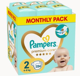 Pampers Premium Care Πάνες Μέγεθος 2 Monthly Pack …
