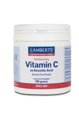 LAMBERTS VITAMIN C AS ASCORBIC ACID 250GR