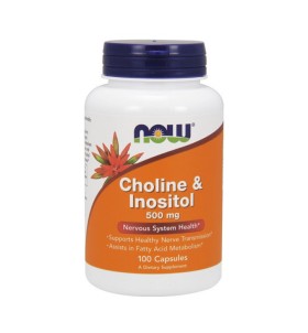 Now Foods Choline & Inositol 500mg 100caps