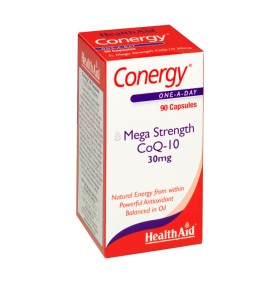HealthAid Conergy Mega Strength CoQ-10, 30 mg, 90c …