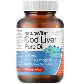 Natura Vita Cod Liver Pure Oil 500mg 60caps