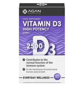 Agan Vitamin D3 2500iu 30tabs