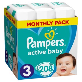 Pampers Active Baby No.3 (6-10Kg) 208τμχ