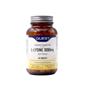 Quest L-Lysine 1000mg Υψηλής Περιεκτικότητας Λυσίν …