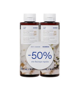Korres Set Λευκά Άνθη Αφρόλουτρα 250ml +250ml