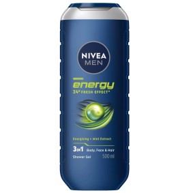 Nivea Men Energy 24h Fresh Effect Shower Gel Αφρόλ …