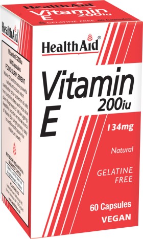 HEALTH AID VITAMIN E 200IU NATURAL VEGETARIAN CAPS &hellip;