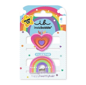 Invisibobble Kids Clipstar Glow Happy Heart 2τμχ