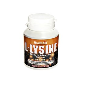 HEALTH AID L-LYSINE HCL 500mg 60Tabs