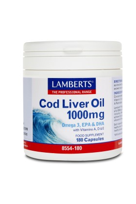 Lamberts Cod Liver Oil 1000mg 180Caps