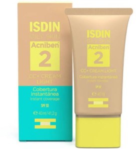 Isdin Oily Skin Acniben 2 CC+ Cream Light Anti-Ble &hellip;
