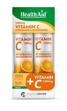 Health Aid Vitamin C 1000mg με Γεύση Πορτοκάλι 20t …