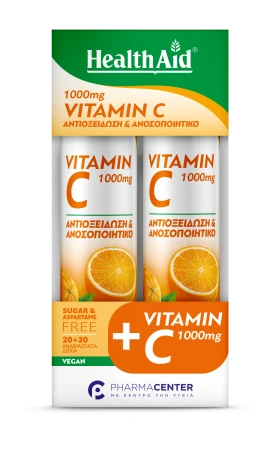 Health Aid Vitamin C 1000mg με Γεύση Πορτοκάλι 20t …