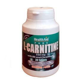 Health aid L-carnitine 550mg Tablets 30's