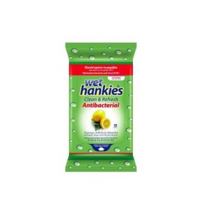 Mega Wet Hankies Μαντηλάκια αντιβακτηριδιακά με αι …