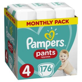 Pampers Pants No.4 (9-15kg) 176 Πάνες