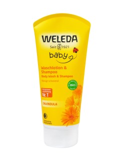 Weleda Σαμπουάν & Αφρόλουτρο Καλέντουλας 200ml