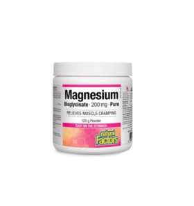 Natural Factors Magnesium Bisglycinate 200mg 120g …