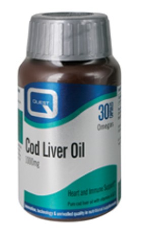 QUEST COD LIVER OIL 1000mg 30CAPS