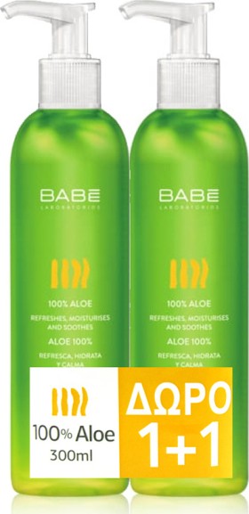 Babe Aloe 100% (2 x 300ml) - Moisturizing, Refreshing…