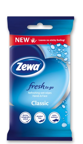 Zewa Fresh to Go Classic Wet Wipes 10pcs