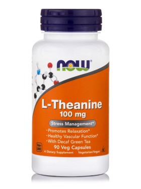 Now Foods L-Theanine 100mg 90 Veg.Caps.