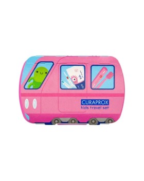 Curaprox Kids Travel Set για 6-12 Ετών Ροζ με Οδον …